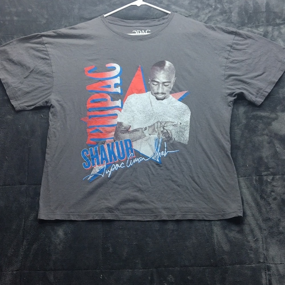 Tupac Shakur Men's T-Shirt Size XL Hip Hop Rap 2pac